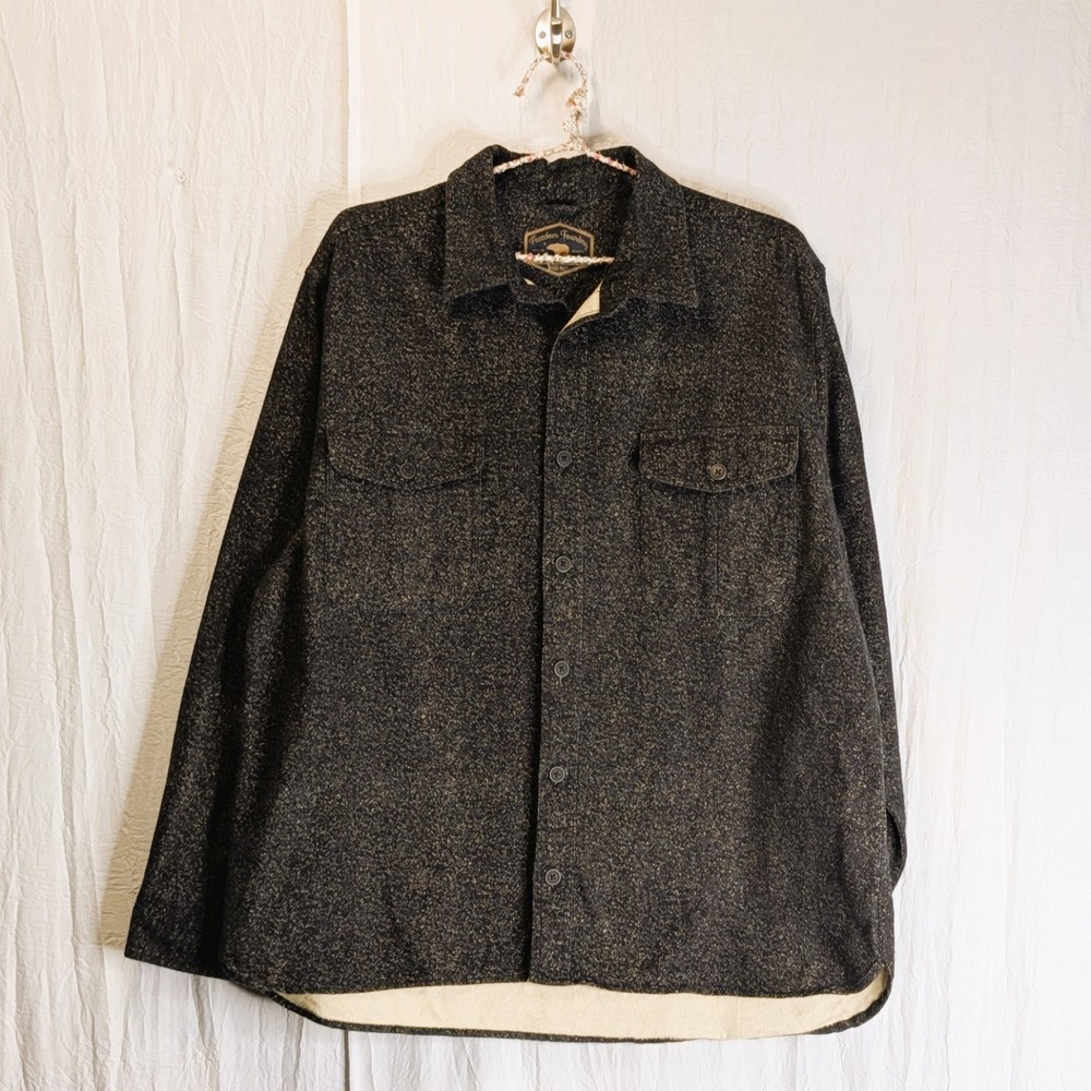 Freedom Foundry Dark Heather Fleece Shirt Jacket XL Cozy Soft Classic Shacket - Picture 1 of 8